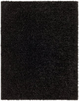 Surya Moda Shag Mog-2301 Jet Black, Onyx Rug.