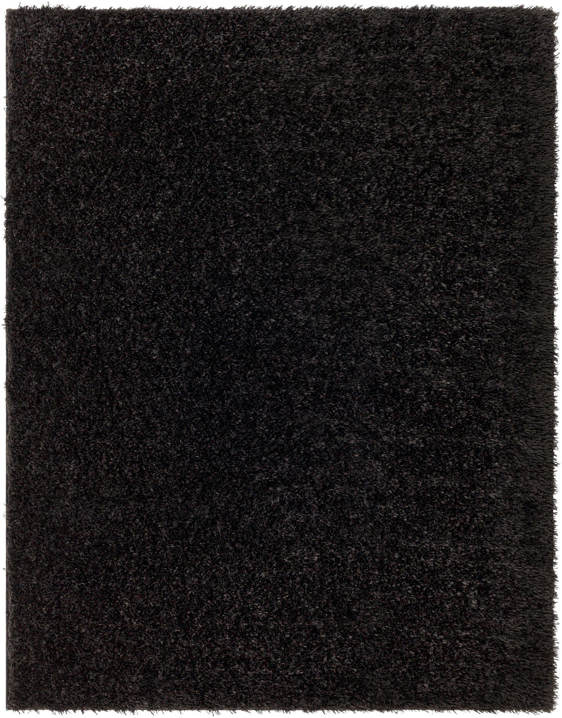 Surya Moda Shag Mog-2301 Jet Black, Onyx Area Rug