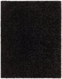 Surya Moda Shag Mog-2301 Jet Black, Onyx Rug.