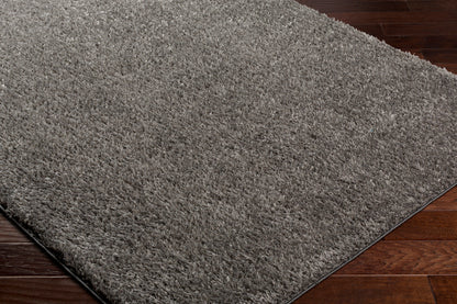 Surya Moda Shag Mog-2304 Grey, Dark Grey, Metallic - Silver Area Rug