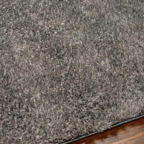 Surya Moda Shag Mog-2304 Grey, Dark Grey, Metallic - Silver Rug.