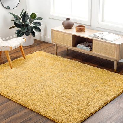 Surya Moda Shag Mog-2305 Brass, Mustard, Camel, Light Khaki, Copper Area Rug