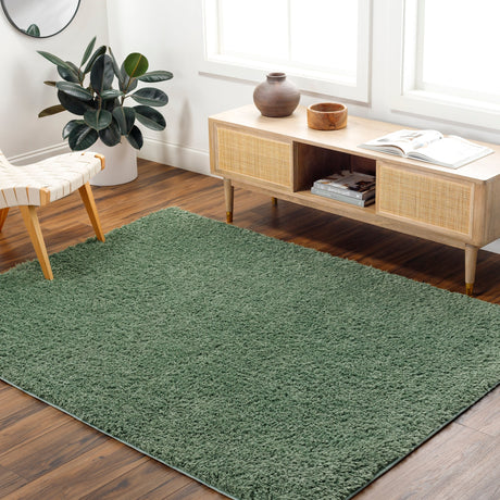 Surya Moda Shag Mog-2306 Lunar Green, Dark Grey, Medium Grey, Sage Rug.