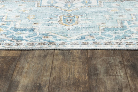 Momeni Afshar Afs32 Light Blue Rugs.