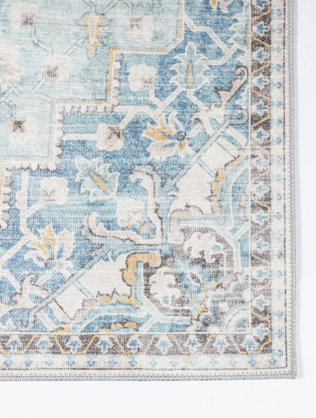 Momeni Afshar Afs32 Light Blue Rugs.