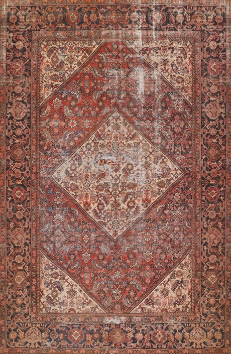 Momeni Afshar Afs44 Red Rug.