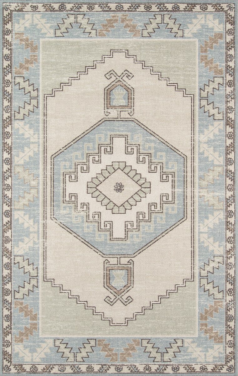 Momeni Anatolia Ana-2 Light Blue Rugs.