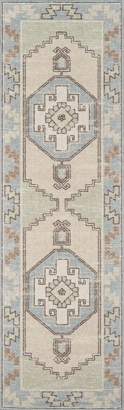 Momeni Anatolia Ana-2 Light Blue Rugs.