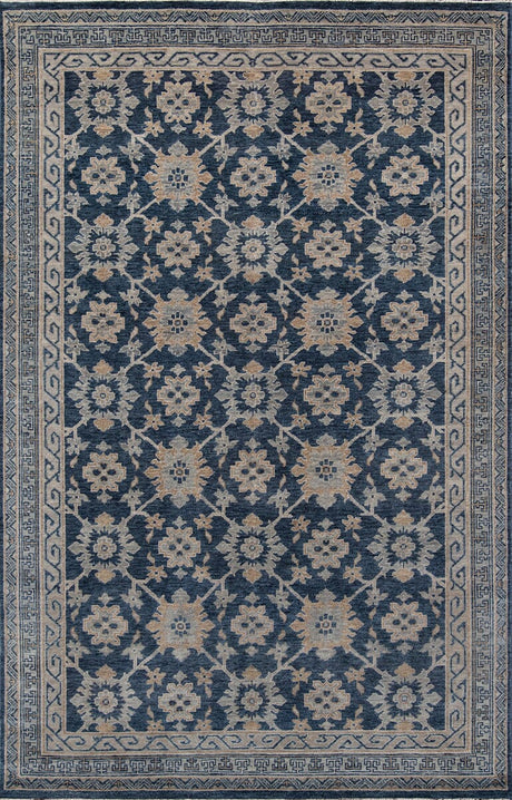 Momeni Banaras Bnr - 1 Blue Rugs - Momeni - banarbnr - 1blu2030