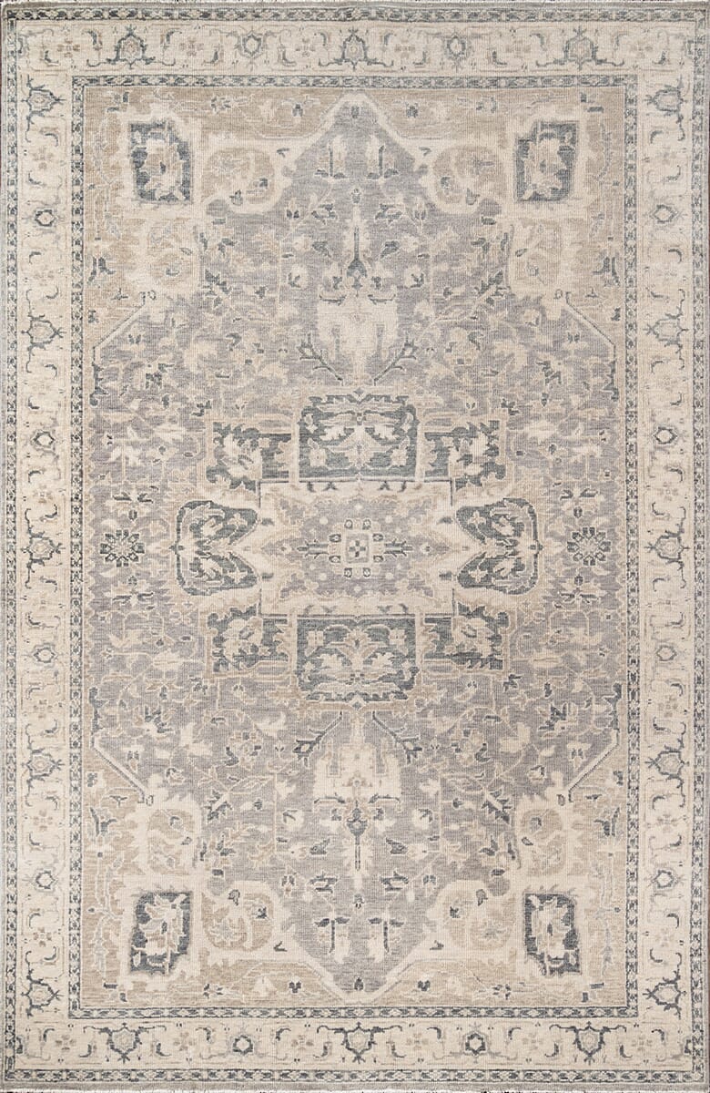 Momeni Banaras Bnr - 4 Grey Rugs - Momeni - banarbnr - 4gry2030