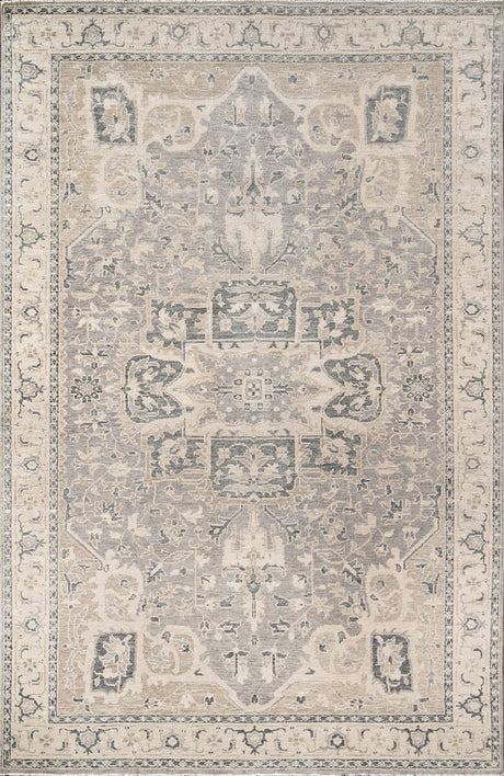 Momeni Banaras Bnr - 4 Grey Rugs - Momeni - banarbnr - 4gry2030
