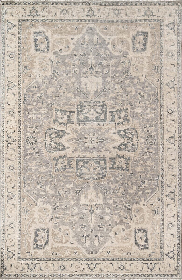 Momeni Banaras Bnr - 4 Grey Rugs - Momeni - banarbnr - 4gry2030