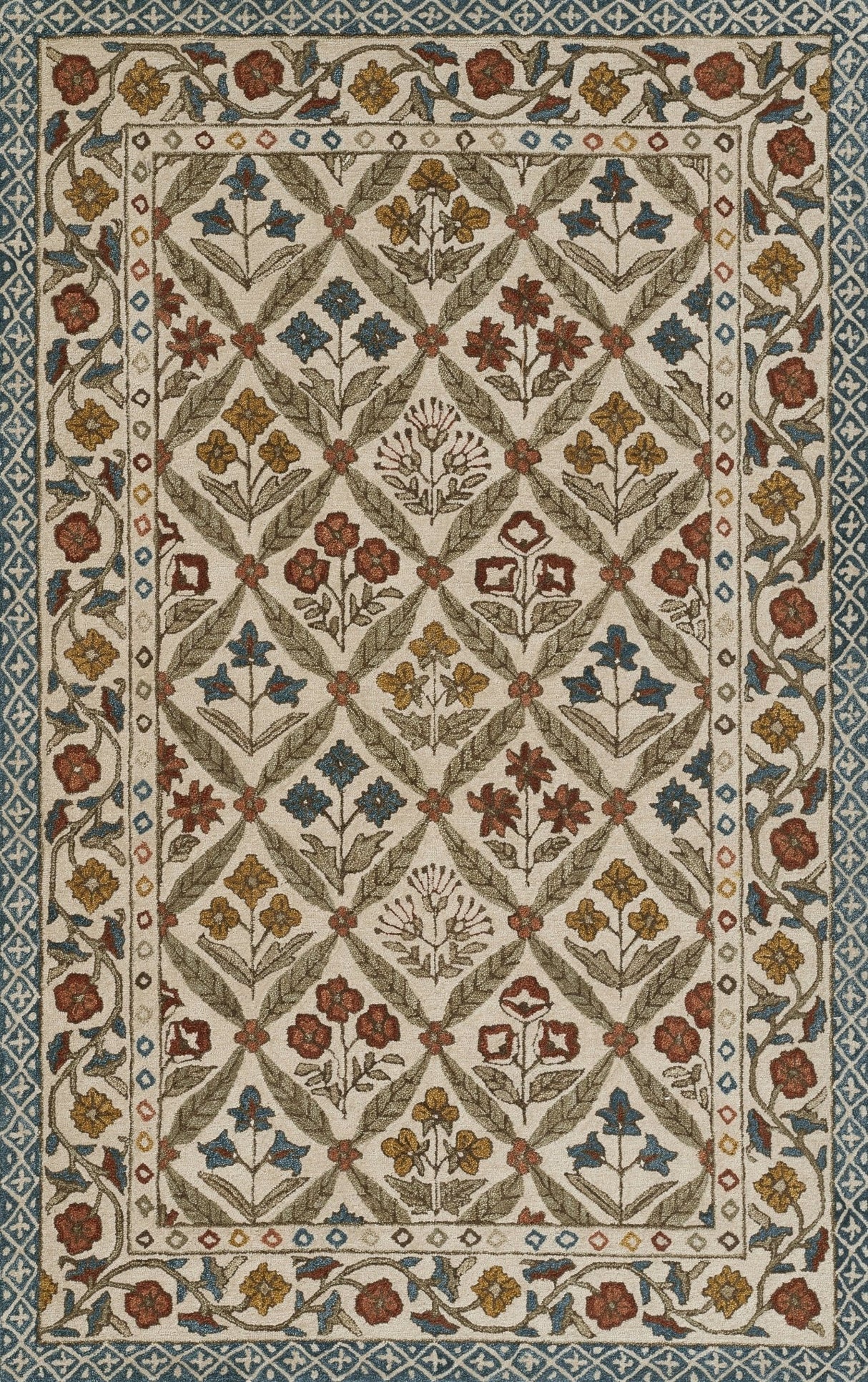 Momeni Cotswold Cot - 1 Blue Rug - Momeni - cotswcot - 1blu2030