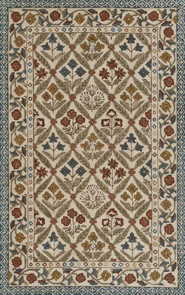 Momeni Cotswold Cot - 1 Blue Rug - Momeni - cotswcot - 1blu2030