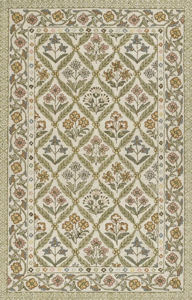 Momeni Cotswold Cot - 1 Green Rug - Momeni - cotswcot - 1grn2030