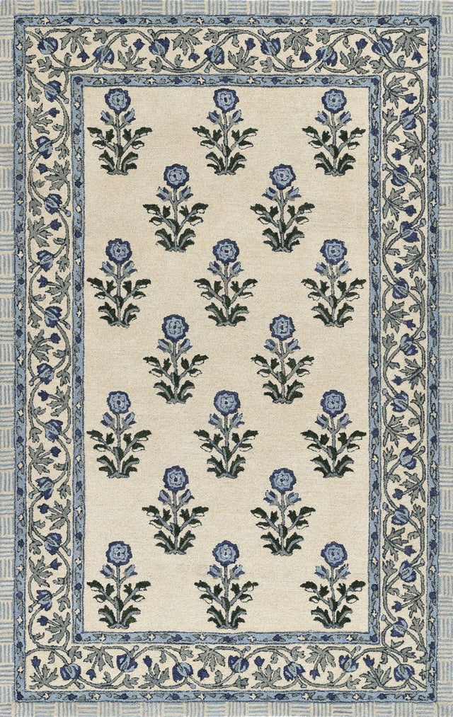 Momeni Cotswold Cot - 2 Blue Rug - Momeni - cotswcot - 2blu2030