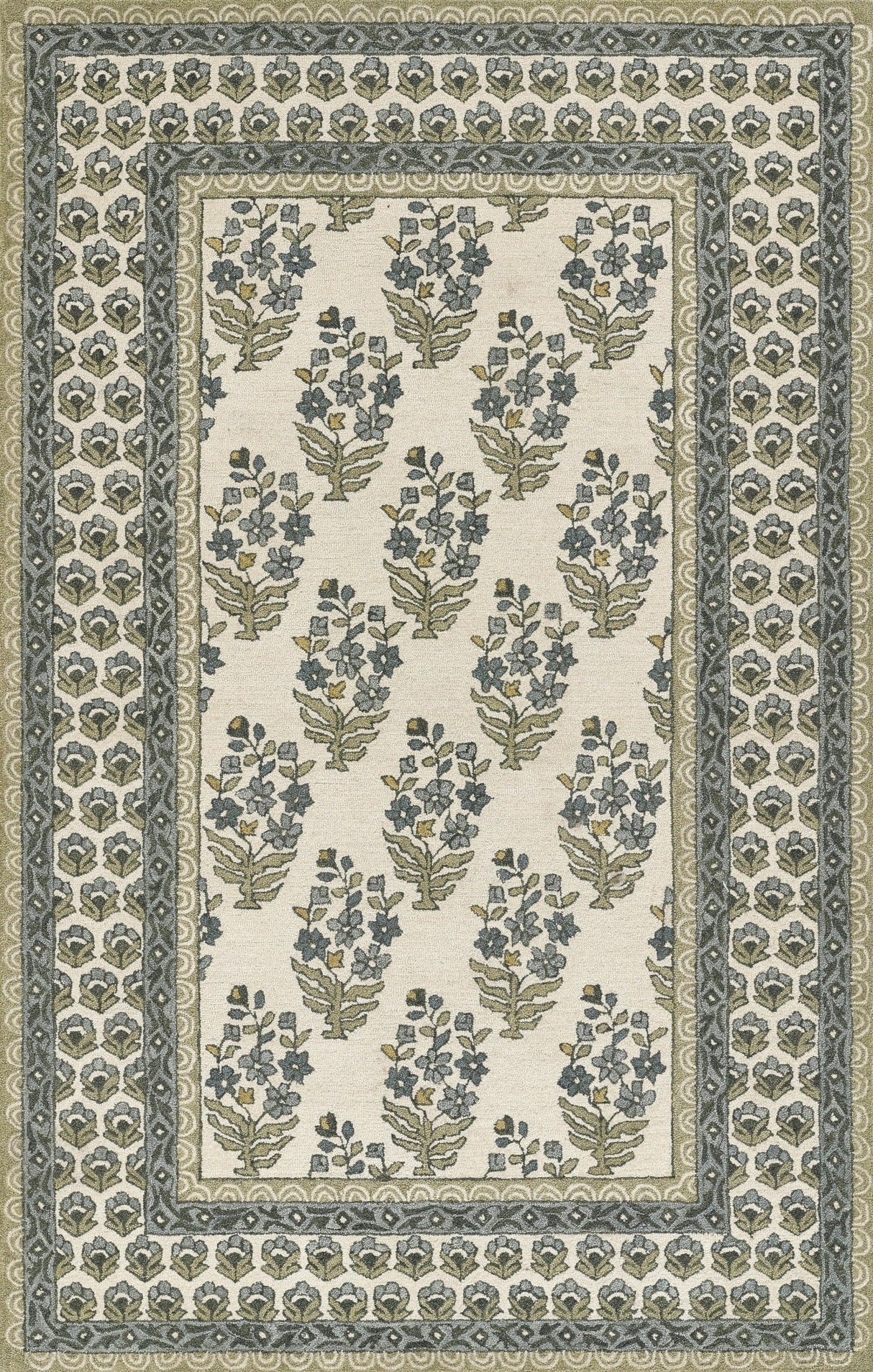 Momeni Cotswold Cot - 3 Green Rug - Momeni - cotswcot - 3grn2030