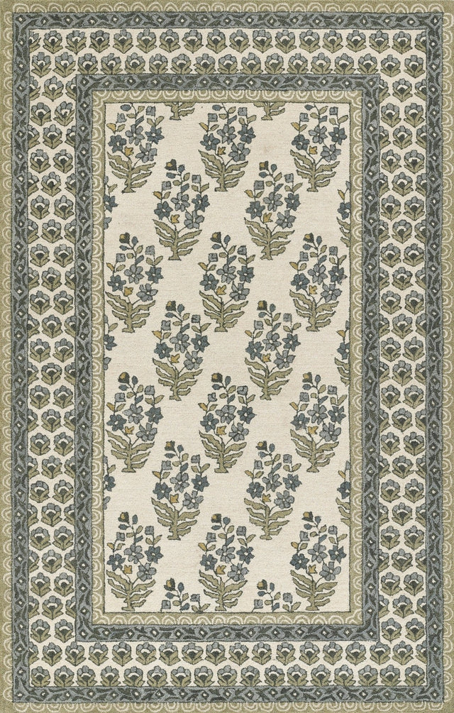 Momeni Cotswold Cot - 3 Green Rug - Momeni - cotswcot - 3grn2030