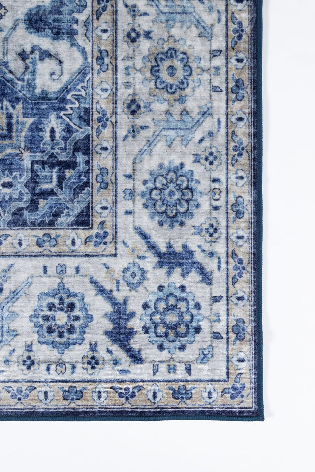 Momeni Karachi Kar - 8 Blue Rugs - Momeni - karackar - 8blu2030