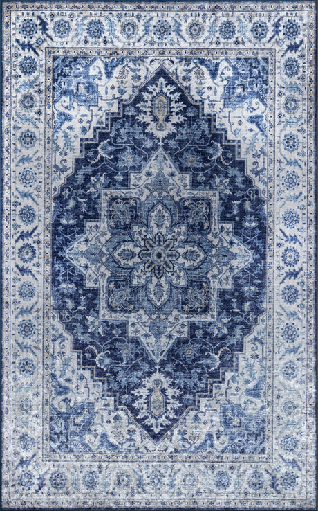 Momeni Karachi Kar - 8 Blue Rugs - Momeni - karackar - 8blu2030