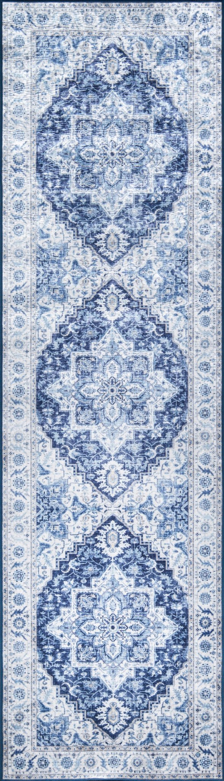 Momeni Karachi Kar - 8 Blue Rugs - Momeni - karackar - 8blu2380