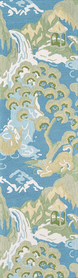Momeni Madcap Cottage Embrace Road To Canton Emb - 2 Blue Rugs - Momeni - embraemb - 2blu2380