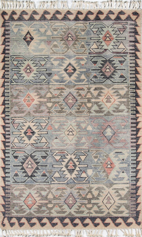 Momeni Nomad Nom - 1 Blue Rugs - Momeni - nomadnom - 1blu2030