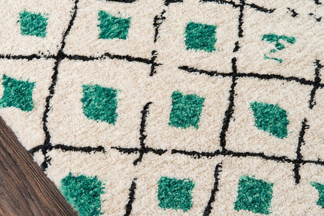 Momeni Novogratz Bungalow Bun - 2 Green Rugs - Momeni - bunglbun - 2grn3656