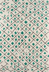 Momeni Novogratz Bungalow Bun - 2 Green Rugs - Momeni - bunglbun - 2grn3656