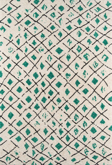 Momeni Novogratz Bungalow Bun - 2 Green Rugs - Momeni - bunglbun - 2grn3656