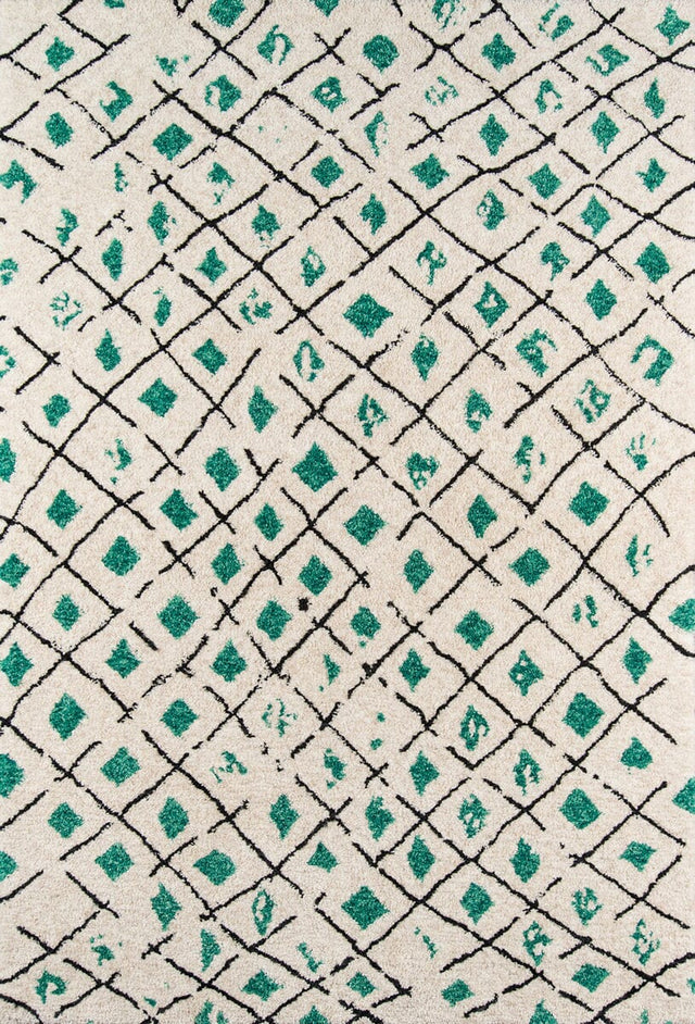 Momeni Novogratz Bungalow Bun - 2 Green Rugs - Momeni - bunglbun - 2grn3656