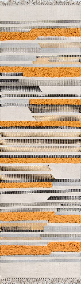 Momeni Novogratz Indio Feliz Ind - 6 Mustard Rugs - Momeni - indioind - 6mst237a