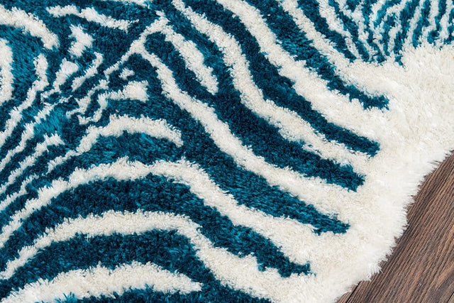 Momeni Novogratz Kalahari Domesticated Kal - 1 Turquoise Rugs - Momeni - kalahkal - 1tqs3656