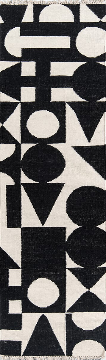 Momeni Novogratz Topanga Roberta Top - 3 Black Rugs - Momeni - topantop - 3blk2380