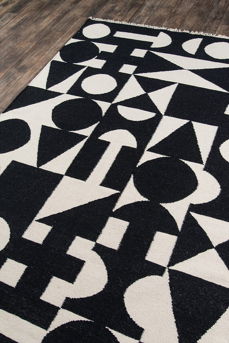 Momeni Novogratz Topanga Roberta Top - 3 Black Rugs - Momeni - topantop - 3blk2380