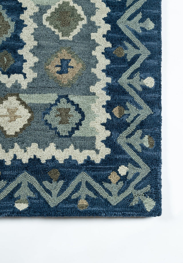 Momeni Tangier Tan - 1 Blue Rug - Momeni - tangitan - 1blu2030