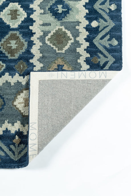 Momeni Tangier Tan - 1 Blue Rug - Momeni - tangitan - 1blu2380