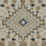 Momeni Tangier Tan - 1 Blue Rug - Momeni - tangitan - 1blu2380