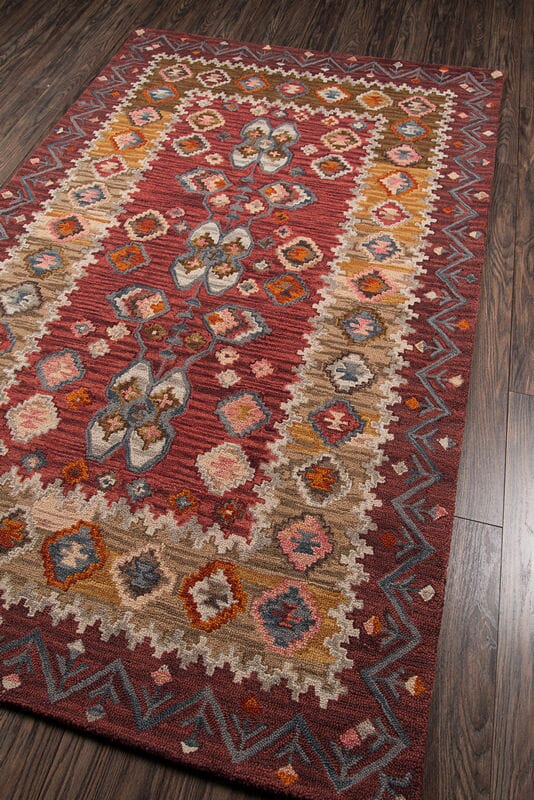 Momeni Tangier Tan - 1 Red Rugs - Momeni - tangitan - 1red2380