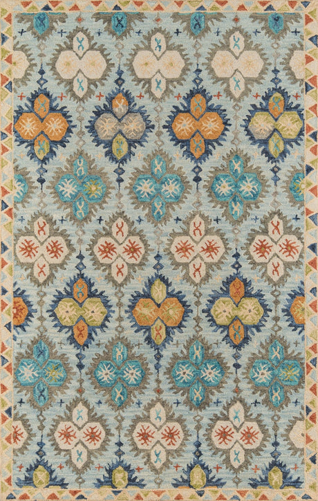 Momeni Tangier Tan17 Blue Rug - Momeni - tangitan17blu2030