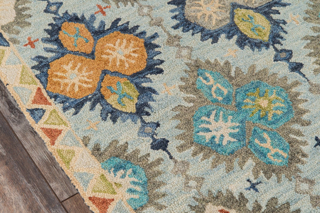 Momeni Tangier Tan17 Blue Rug - Momeni - tangitan17blu2380