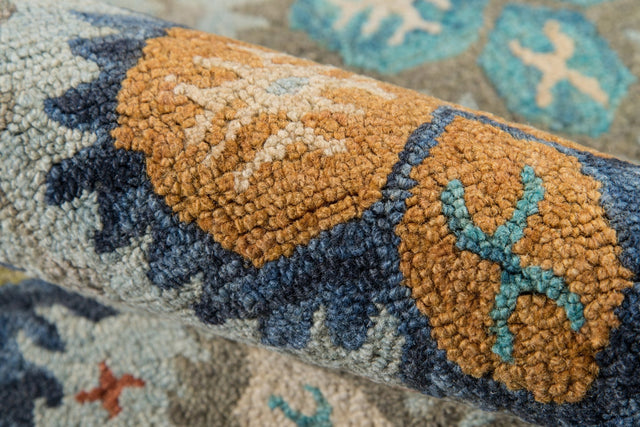 Momeni Tangier Tan17 Blue Rug - Momeni - tangitan17blu2380