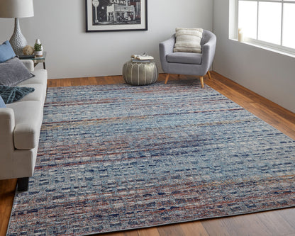 Feizy Edgemont Edg39Iuf Blue/Ivory/Orange Area Rug