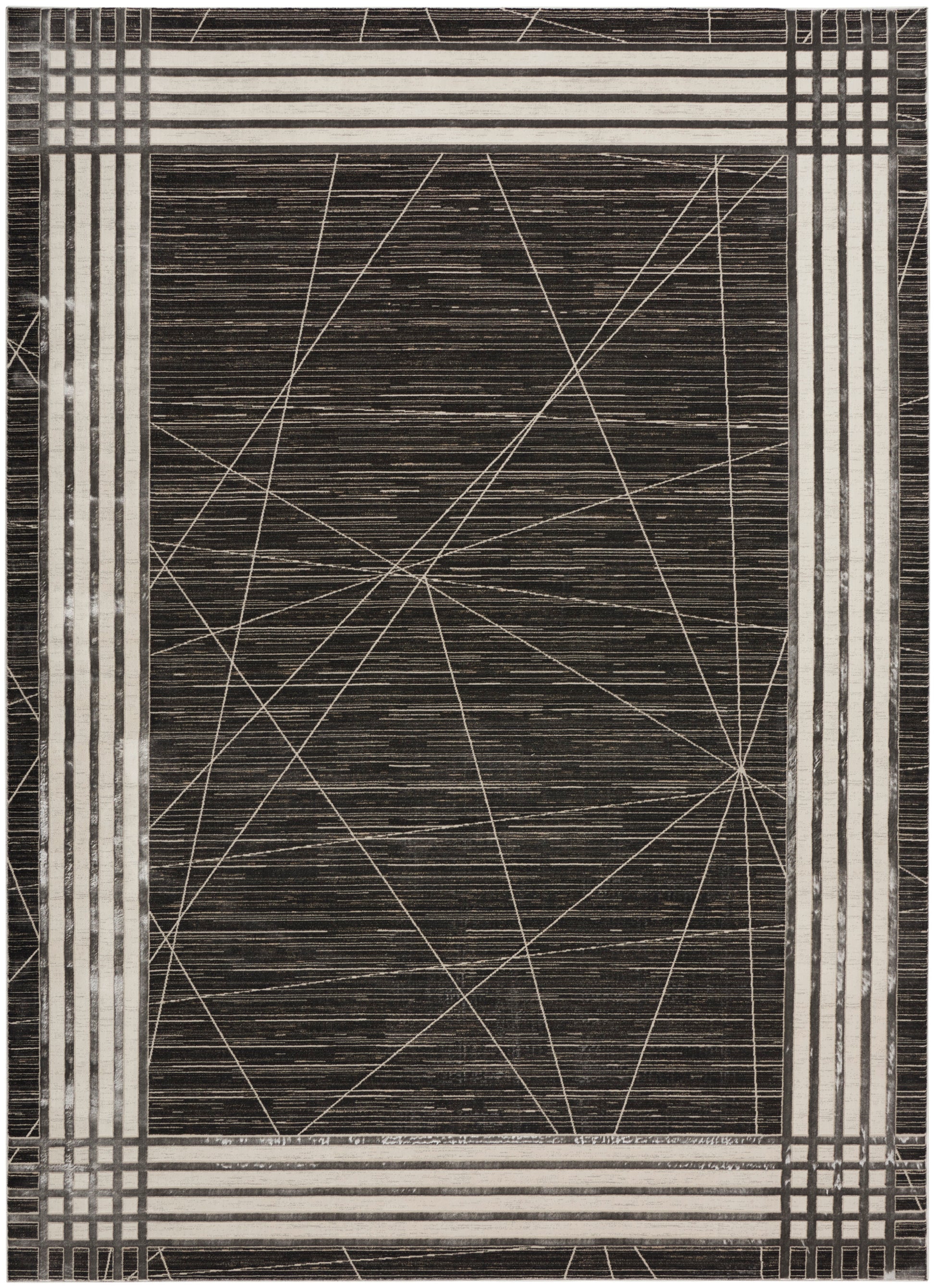 Nourison Desire Dsr01 Charcoal Silver Area Rug