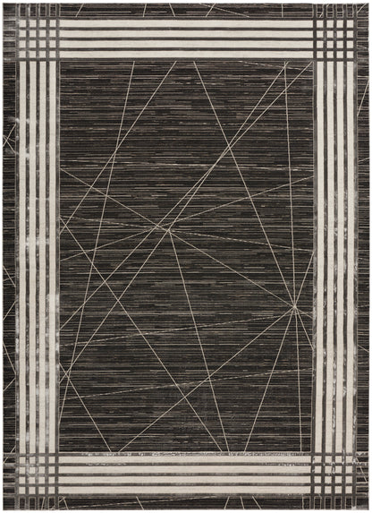 Nourison Desire Dsr01 Charcoal Silver Area Rug