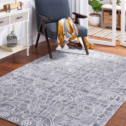 Safavieh Marbella Mrb323H Dark Grey/Ivory Area Rug