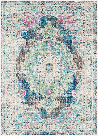 Surya Morocco Mrc-2304 Navy, Teal, Pale Blue, Charcoal Rugs