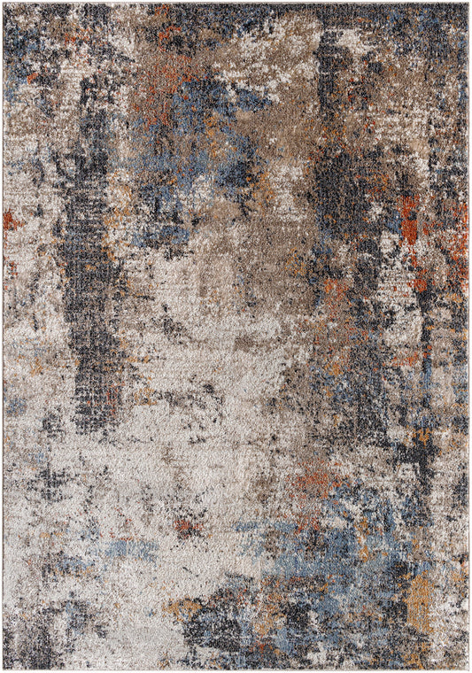 Surya Merengue Mrg-2303 Pale Slate, Grey, Dark Grey, Sage, Eggplant, Nickel, Metallic - Silver, Taupe Area Rug