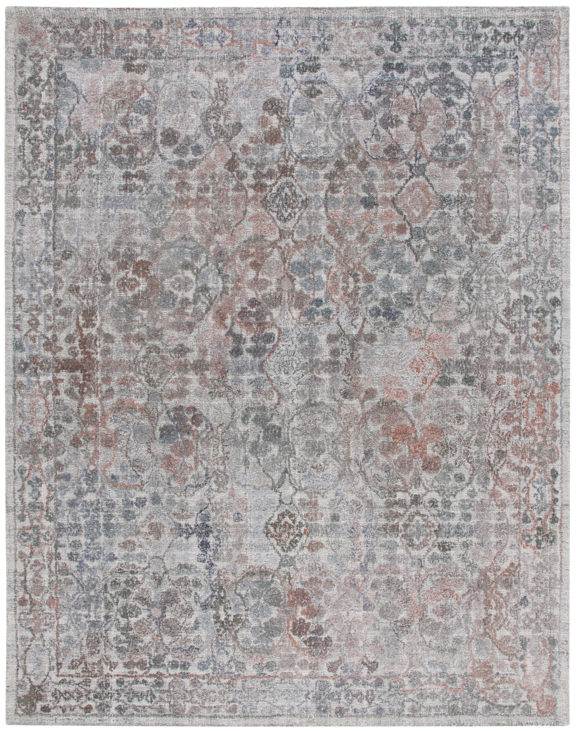 Safavieh Marquee Mrq120P Rust/Grey Area Rug