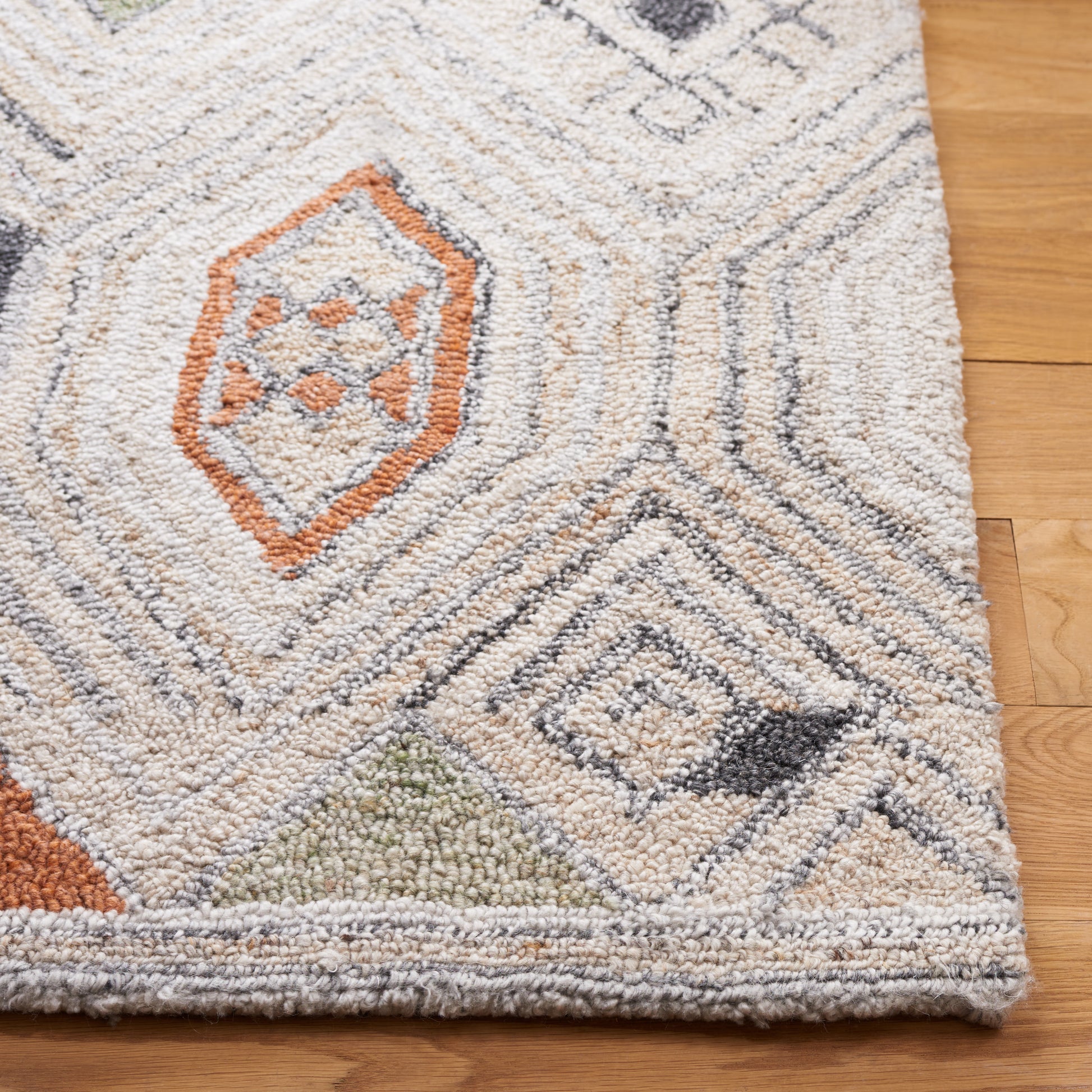 Safavieh Marquee Mrq124Q Rust/Grey Area Rug